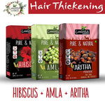 Thumbnail for Luxura Sciences Natural Hair Care for Hair Thickening - Hibiscus + Amla + Aritha - Distacart