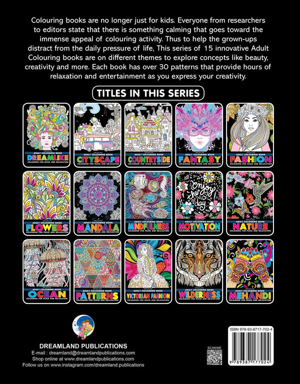 Dreamland Mindfulness- Colouring Book for Adults - Distacart