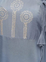 Thumbnail for Cheera Straight Kurta With Bell Sleeve Design