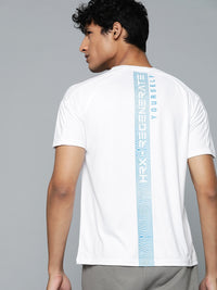 Thumbnail for HRX By Hrithik Roshan Training Men Optic White Rapid-Dry Typography Tshirts - Distacart