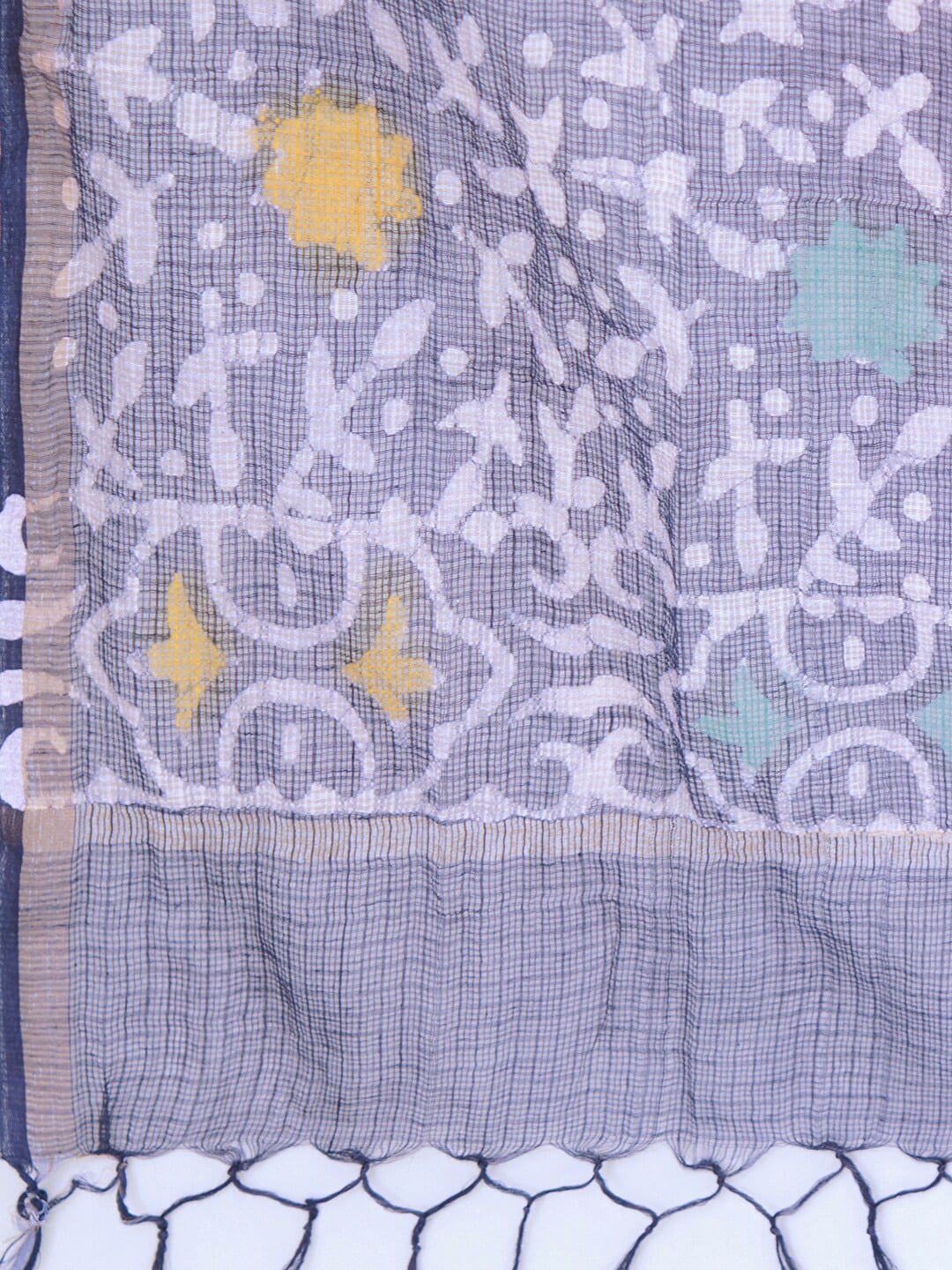 Kalini Ethnic Motifs Batik Printed V-Neck Straight Kurta & Trousers With Dupatta - Distacart