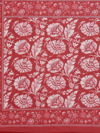 Thumbnail for Biba Women Red Floral Printed Kurta with Trousers & With Dupatta - Distacart