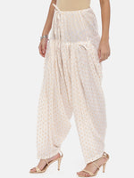 Thumbnail for Souchii White Woven Design Patiala - Distacart