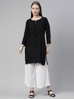 Thumbnail for Souchii White Knitted Ethnic Palazzos - Distacart