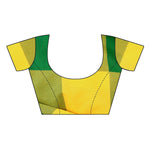 Thumbnail for Vamika Yellow Cotton Silk Weaving Saree (Gamma Checks Yellow) - Distacart
