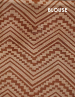 Thumbnail for Black And Chikoo Colour Block Print Pure Mulmul Cotton Saree By Gayathri Reddy Designer Studio - Distacart