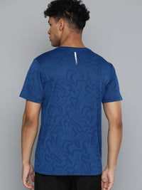 Thumbnail for HRX by Hrithik Roshan Men Brand Logo Printed V-Neck Rapid-Dry Sports T-shirt - Distacart