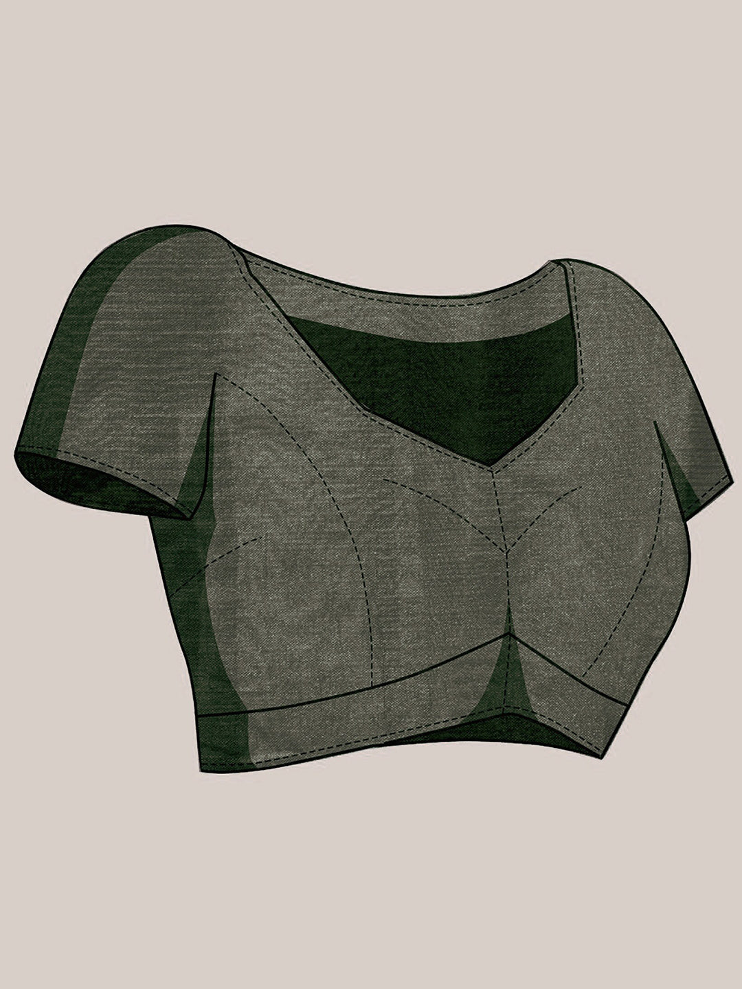 Kalini Green & Gold-Toned Zari Woven Design Kanjeevaram Saree - Distacart