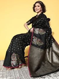 Thumbnail for Saree Mall Ethnic Motifs Saree with Solid Border - Distacart