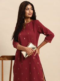 Thumbnail for Sangria Geometric Printed Kurta - Distacart