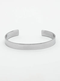 Thumbnail for NVR Men Silver Stainless Steel Cuff Bracelet - Distacart