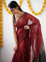 Thumbnail for Kalini Ethnic Motifs Woven Design Silk Blend Kanjeevaram Saree - Distacart