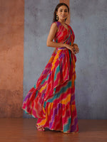 Thumbnail for Tikhi Imli Leheriya Gotta Patti Saree - Distacart