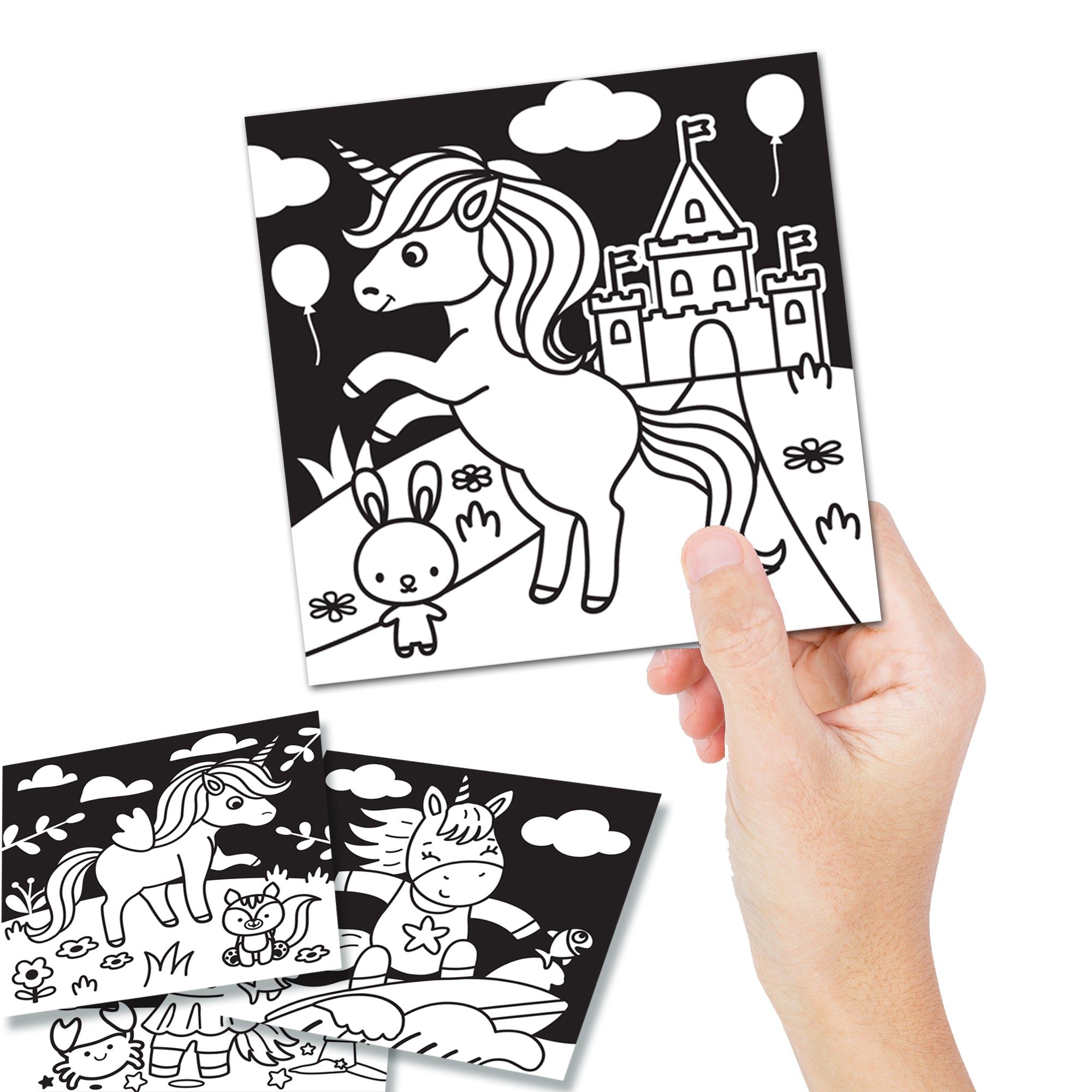Dreamland Publications Unicorn - Velvet Art Set With 10 Free Sketch Pens - Distacart
