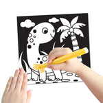 Thumbnail for Dreamland Publications Dinosaurs - Velvet Art Set With 10 Free Sketch Pens - Distacart