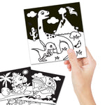 Thumbnail for Dreamland Publications Dinosaurs - Velvet Art Set With 10 Free Sketch Pens - Distacart