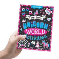 Thumbnail for Dreamland Publications Unicorn World Activities - I Can Solve Activity Book for Kids Age 4- 8 Years | With Colouring Pages, Mazes, Dot-to-Dots - Distacart