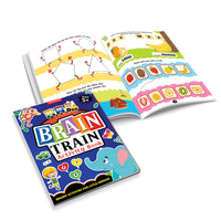 Thumbnail for Dreamland Publications Brain Train Activity Book for Kids Age 5+ - With Colouring Pages, Mazes, Puzzles and Word searches Activities - Distacart