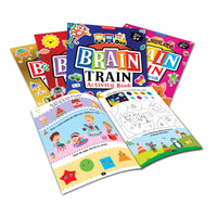 Thumbnail for Dreamland Publications Brain Train Activity Book for Kids Age 5+ - With Colouring Pages, Mazes, Puzzles and Word searches Activities - Distacart