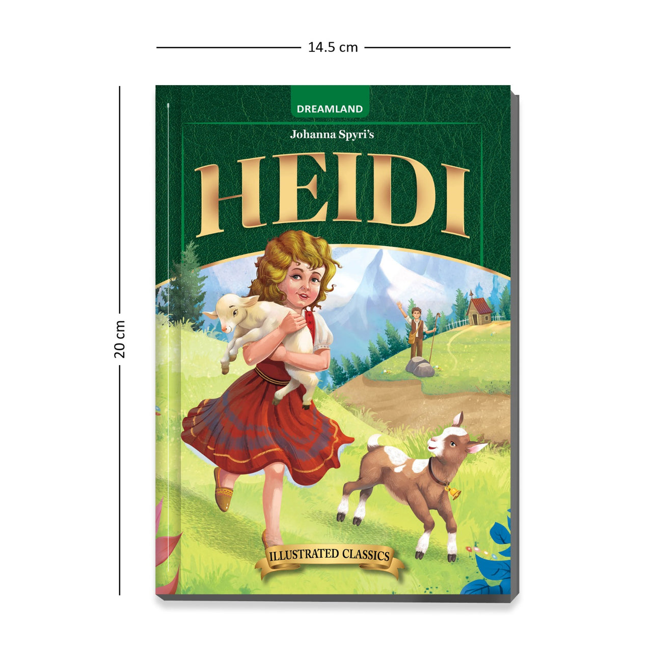 Dreamland Publications Heidi- Illustrated Abridged Classics for Children with Practice Questions : Children Classic Fiction Book - Distacart