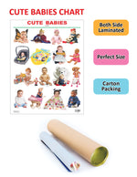 Thumbnail for Dreamland Publications Educational Chart for Kids - Cute Babies - Distacart