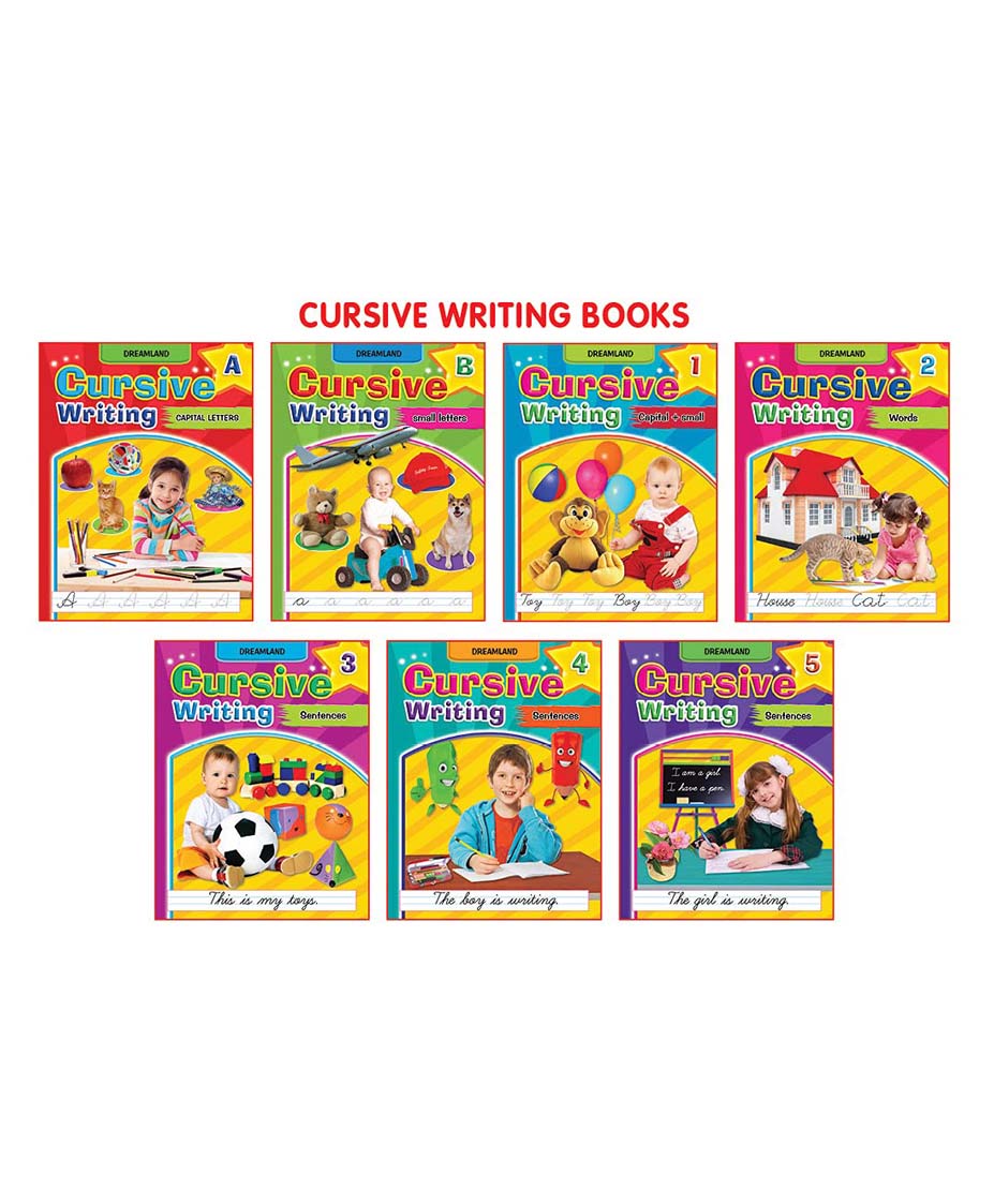 Dreamland Cursive Writing Book - Pack (7 Titles) - Distacart