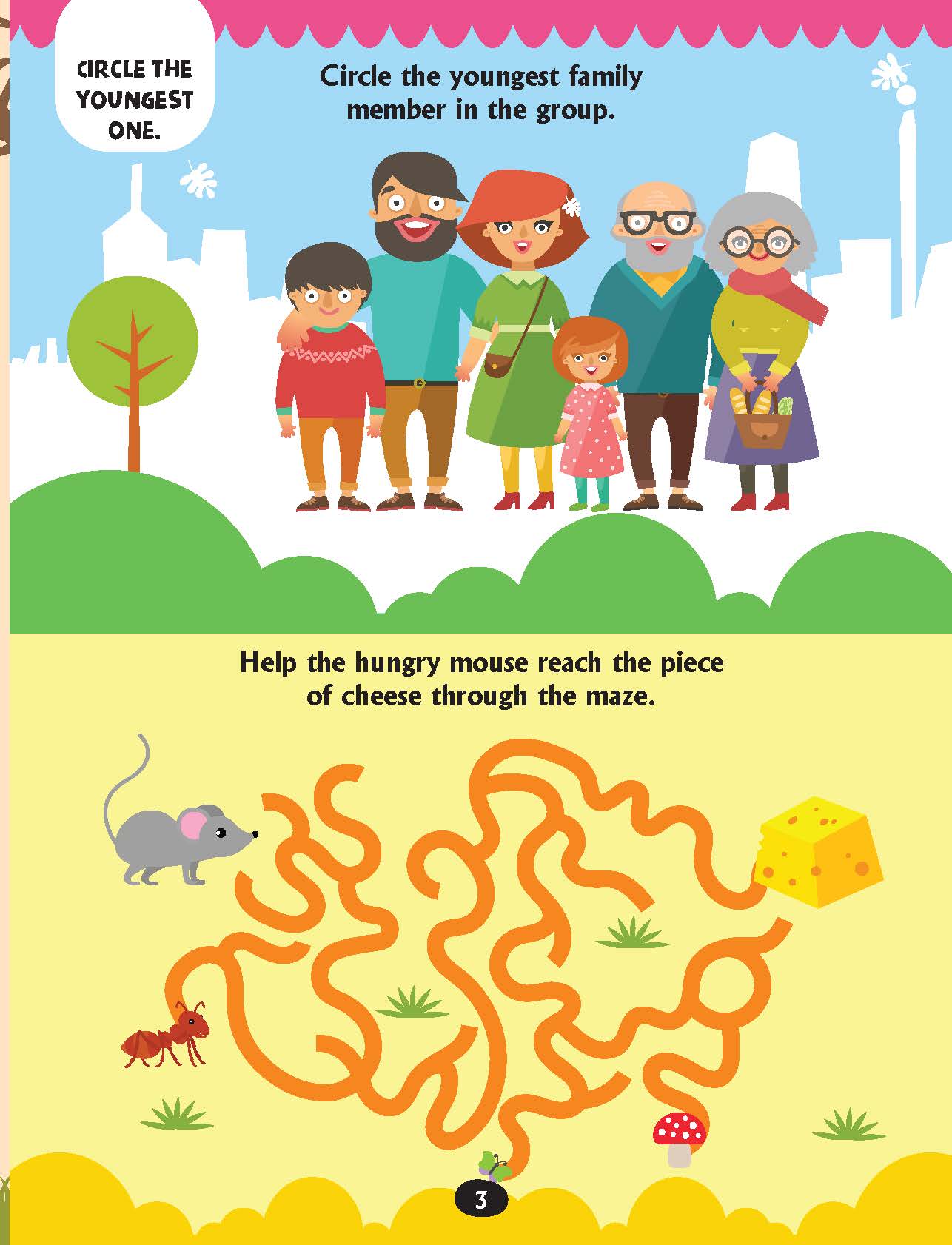Dreamland Publications Brain Train Activity Book for Kids Age 4+ - With Colouring Pages, Mazes, Puzzles and Word searches Activities - Distacart