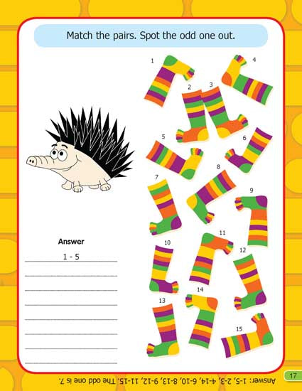 Dreamland Publications Brain Boosting - Find The Difference (Age 4+) : Children Interactive & Activity Book - Distacart