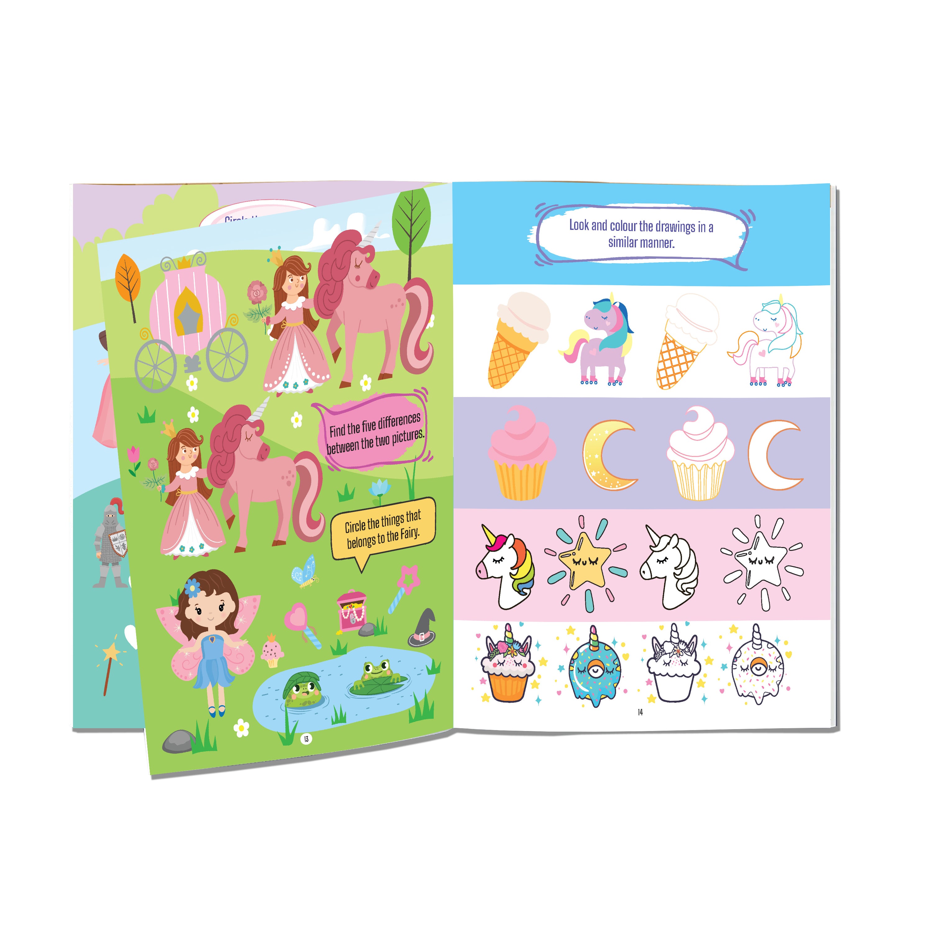 Dreamland Publications My First Ultimate Activity Book- Princess, Fairy and Mermaid : Children's Interactive & Activity Book - Distacart