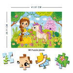 Thumbnail for Dreamland Publications Little Princess Jigsaw Puzzle for Kids – 96 Pcs | With Colouring & Activity Book and 3D Model - Distacart