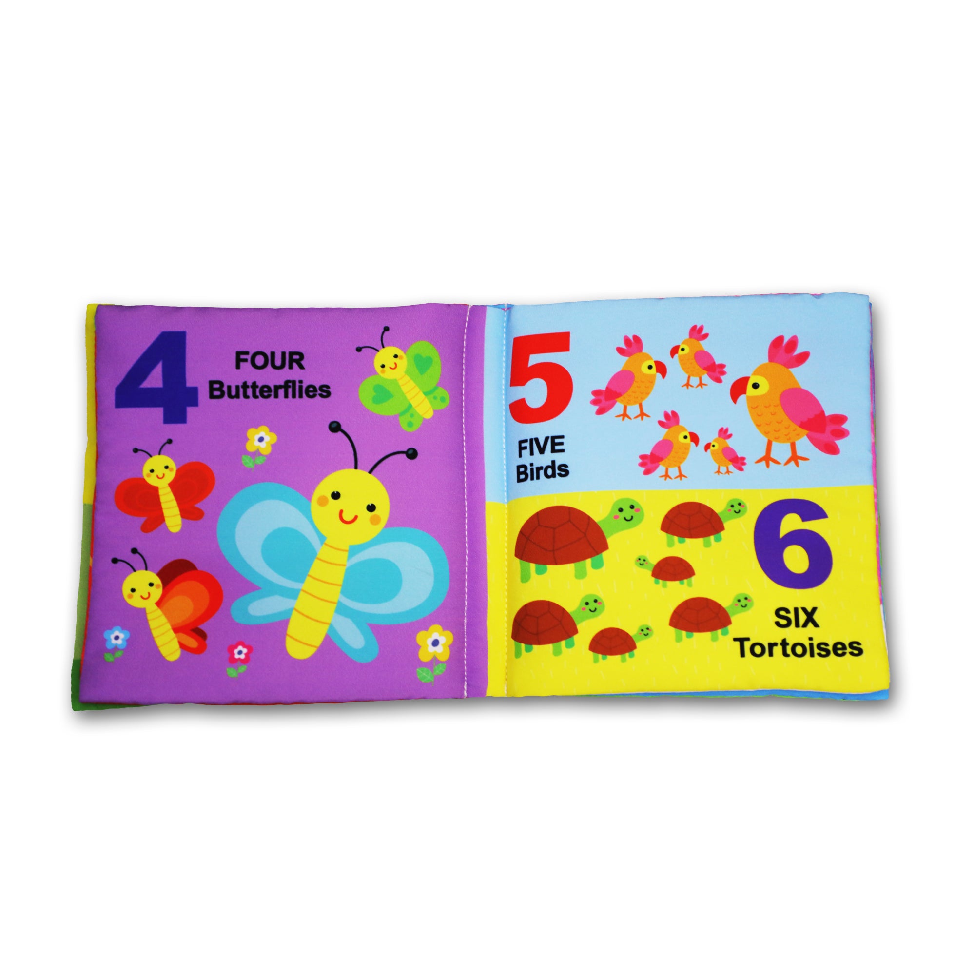 Dreamland Publications Baby My First Cloth Book 123 with Squeaker and Crinkle Paper, Non-Toxic Early Educational Toy for Toddler, Infants - Distacart
