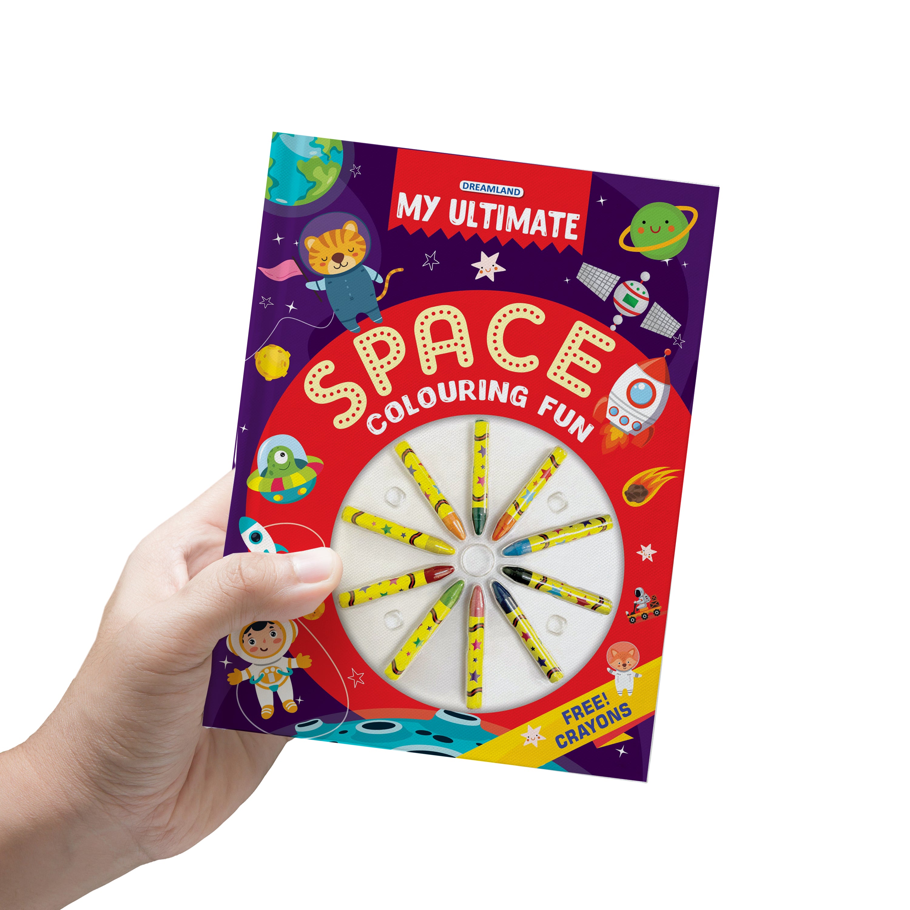 Dreamland Publications My Ultimate Space Colouring Fun Book with Free Crayons : Children's Colouring Book - Distacart