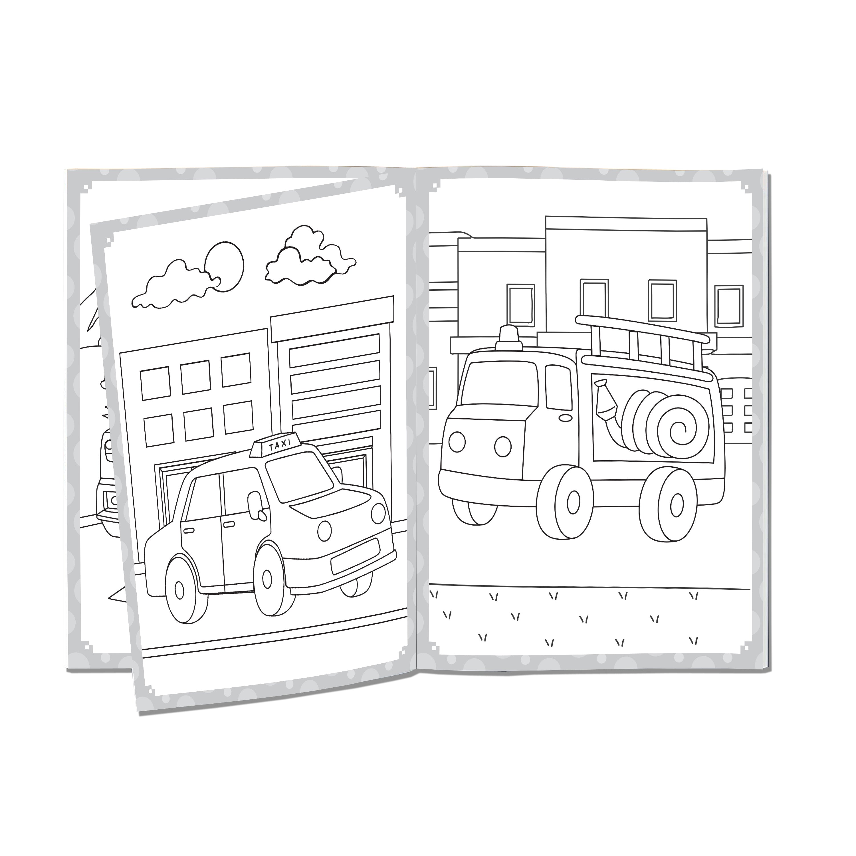 Dreamland Publications My Ultimate Vehicles Colouring Fun Book with Free Crayons : Children's Colouring Book - Distacart