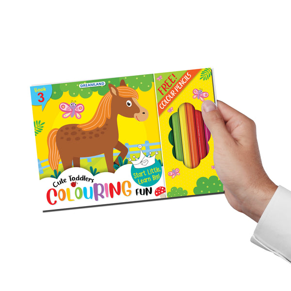 Dreamland Publications Cute Toddlers Colouring Fun Book 3 for Kids - Distacart
