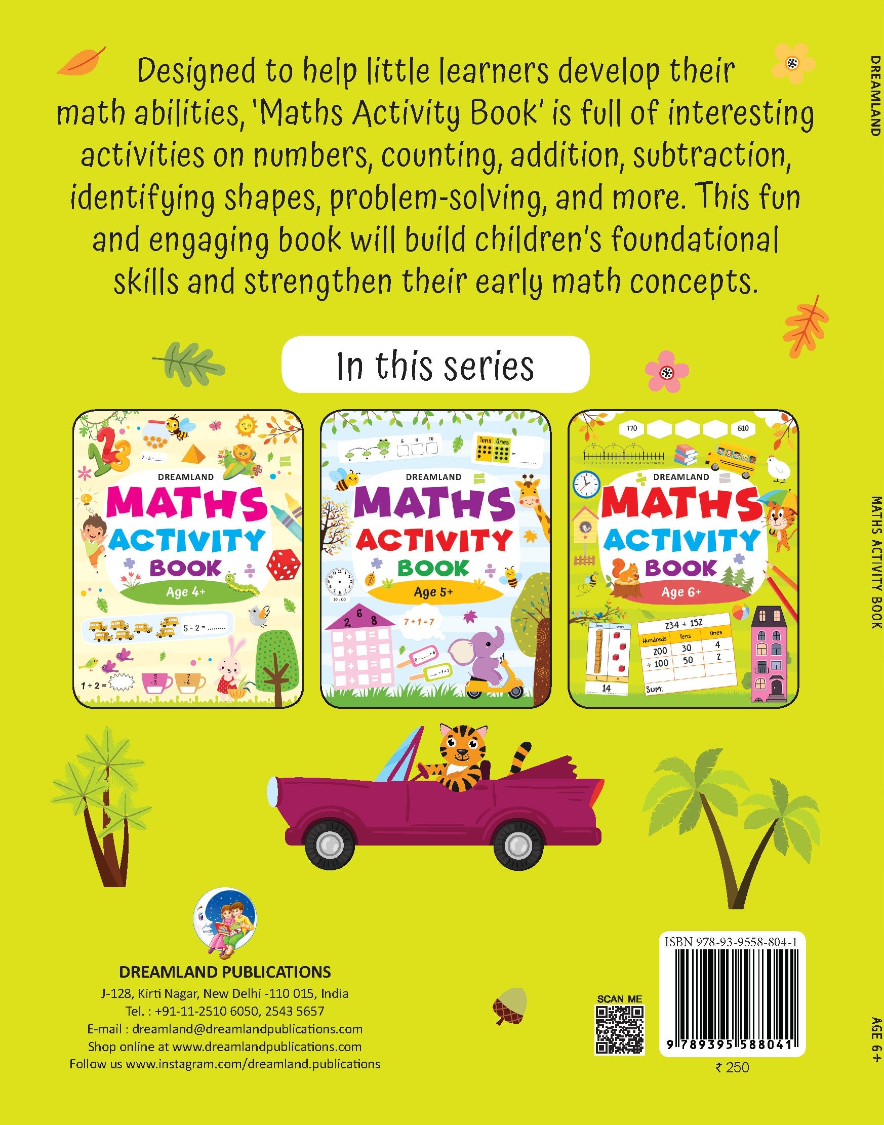 Dreamland Publications Maths Activity Book Age 6+ : Children's Interactive & Activity Book - Distacart