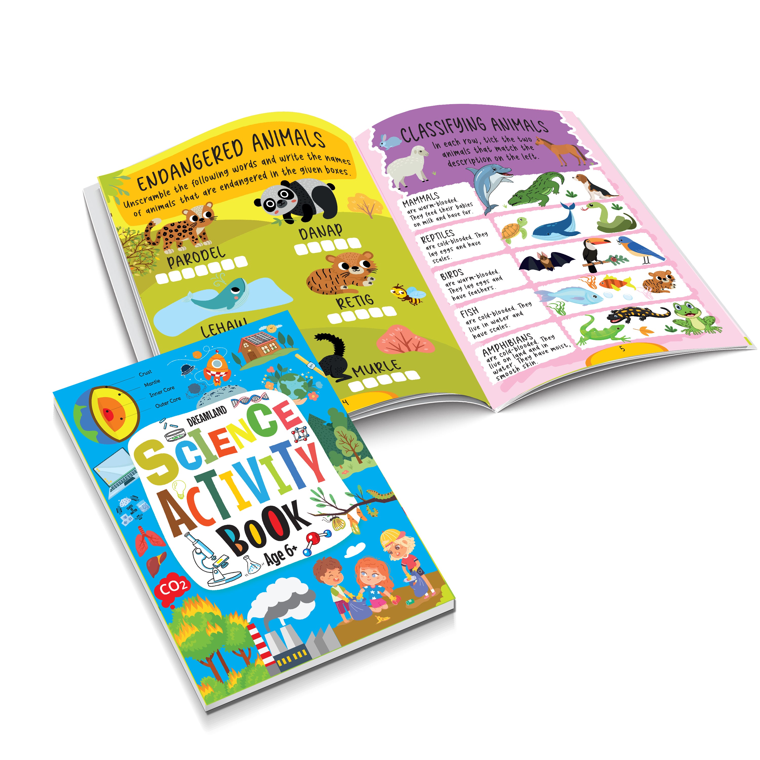 Dreamland Publications Science Activity Book Age 6+ : Children's Interactive & Activity Book - Distacart