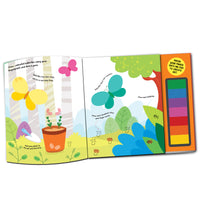 Thumbnail for Dreamland Publications Fingerprint Art Activity Book for Children - Garden with Thumbprint Gadget - Distacart