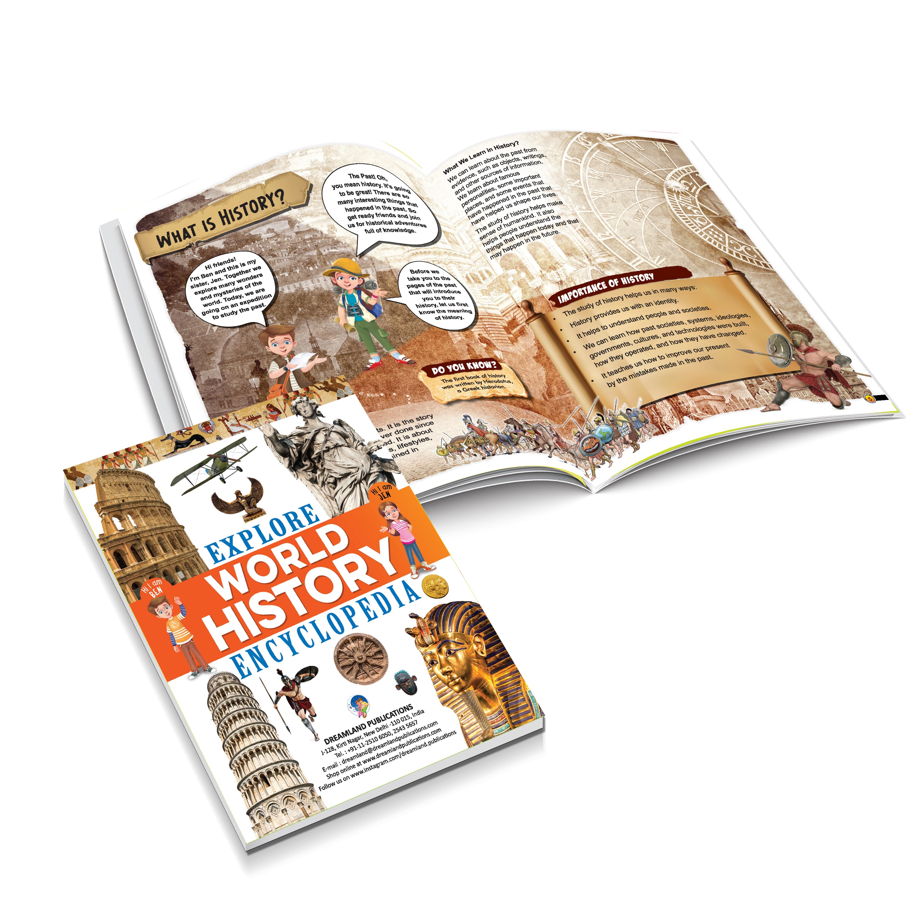 Dreamland Publications Explore World History Encyclopedia : Children's Reference Book - Distacart