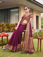 Thumbnail for Tikhi Imli Embellished Zari Art Silk Saree - Distacart