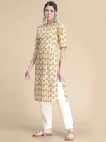 Thumbnail for Kalini Floral Printed Regular Kurta with Trousers - Distacart