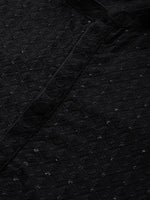 Thumbnail for Manyavar Men Black Mandarin Collar Kurta Set - Distacart