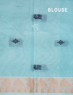Thumbnail for Kalanetha Shades of Cream Pure Kanchi Cotton Saree With Kanchi Traditional Border By Gayathri Reddy Designer Studio - Distacart