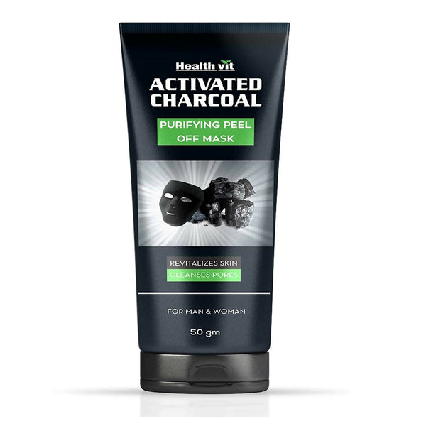Healthvit Activated Charcoal Purifying Peel Off Mask - Distacart