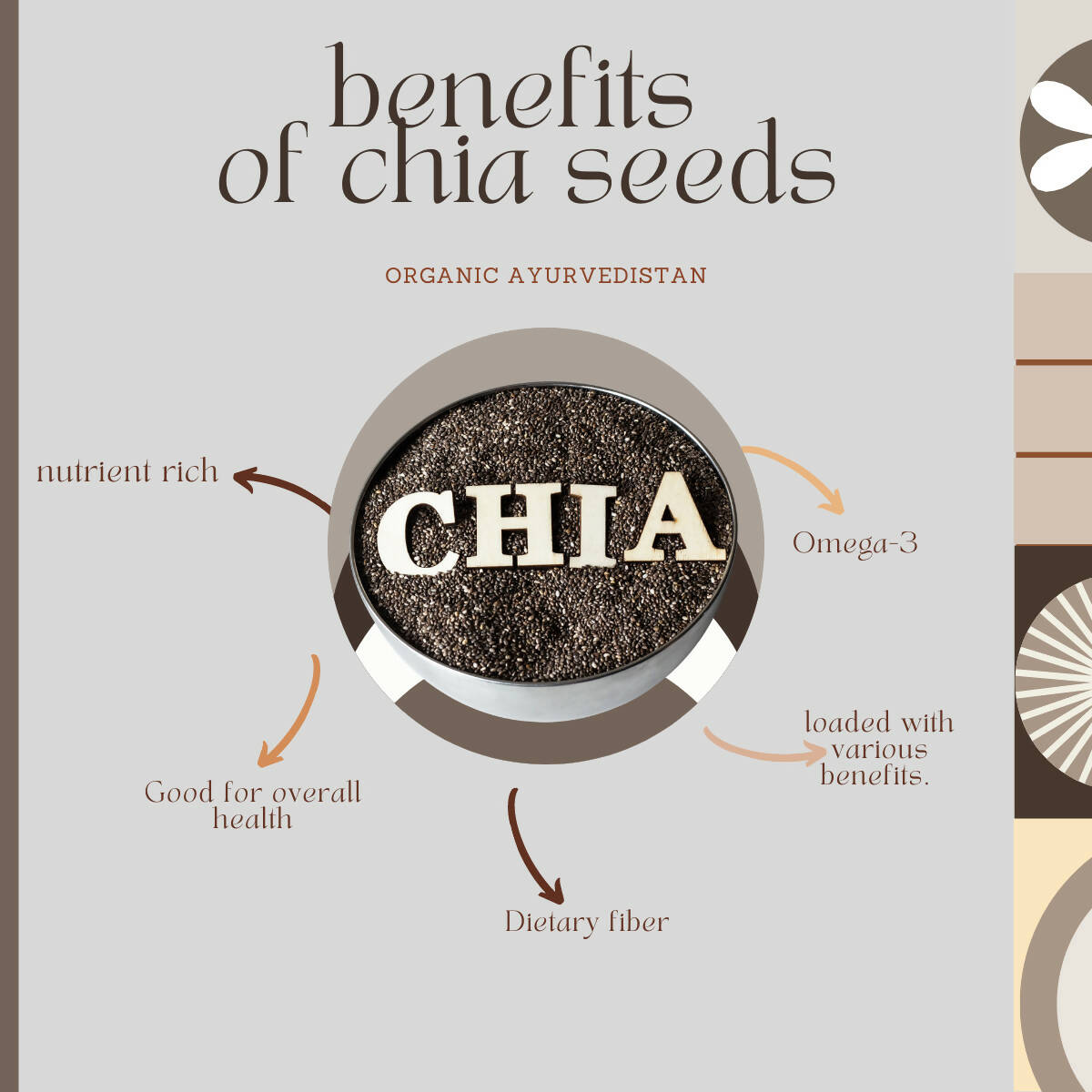 Organic Ayurvedistan Chia Seeds - Distacart