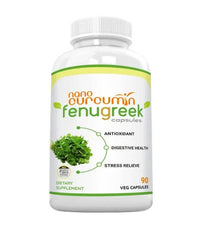 Thumbnail for Ramini Bio Nutrition Nano Curcumin with Fenugreek Veg Capsules - Distacart