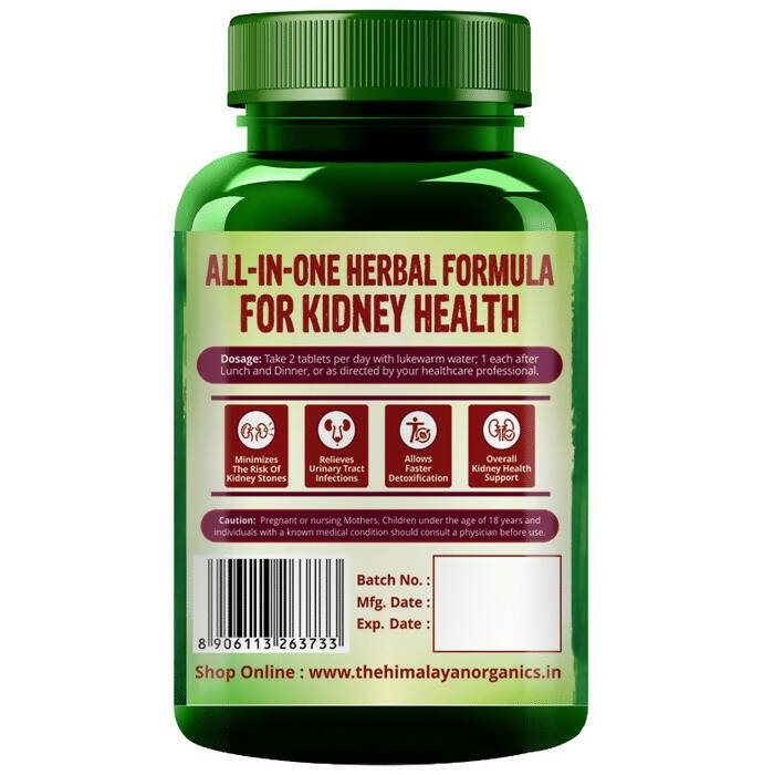 Himalayan Organics Plant - Based Kidney Detox Tablets - Distacart