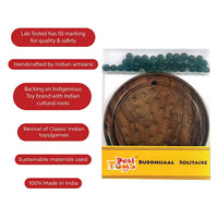 Thumbnail for Desi Toys Solitaire , Brainvita , Buddhijaal Game with Marbles - Distacart