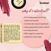 Thumbnail for Inatur Lip and Cheek Tint Coral - Distacart