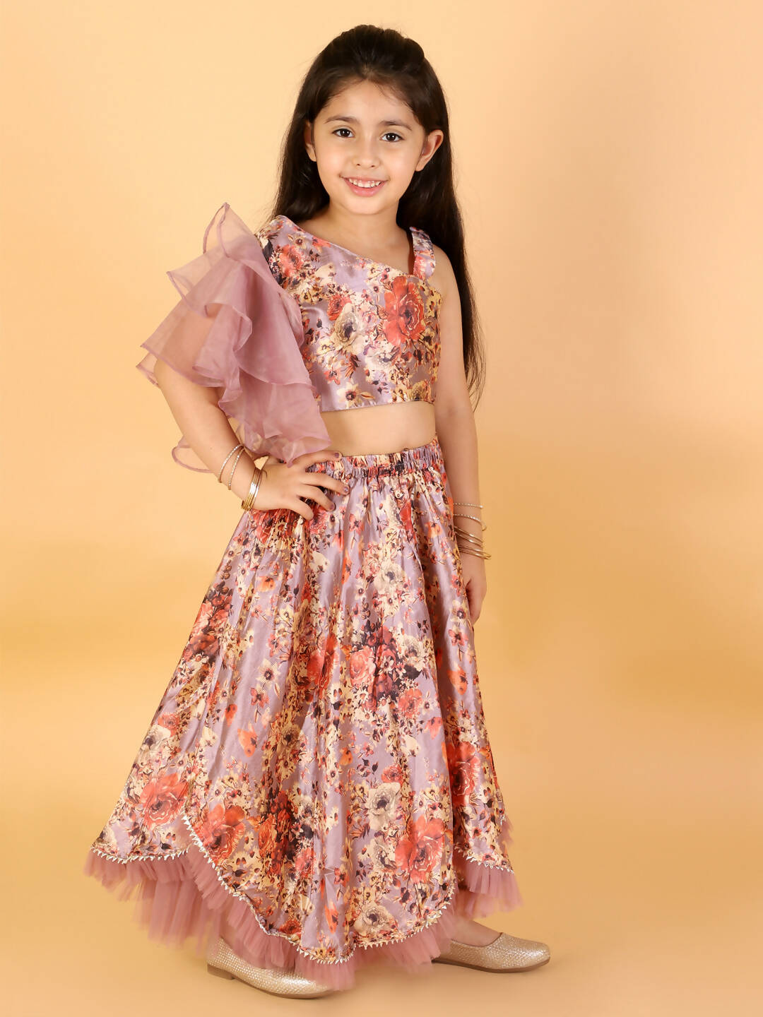 Lil Drama Girls Ghaghra Choli Set - Multi - Distacart