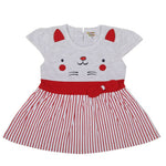 Thumbnail for NammaBaby Baby Girl's A-Line Mini Frock Dress - Red 120 - Distacart